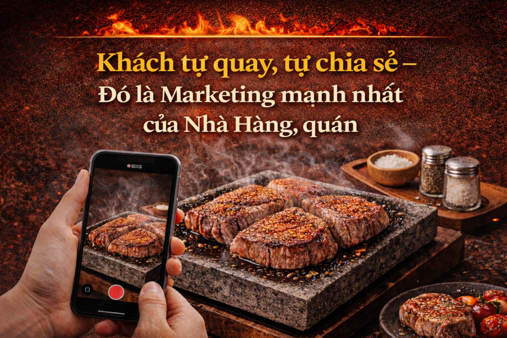 Khách Tự Quay, Tự Chia sẻ — Đó là Marketing Mạnh Nhất của Nhà Hàng, quán