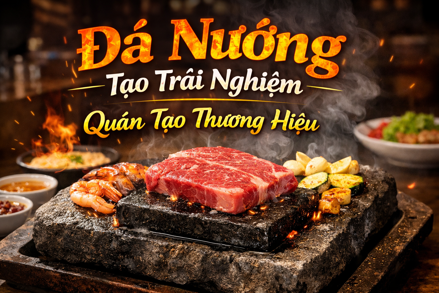Đá Nướng Tạo Trải Nghiệm – Quán Tạo Thương Hiệu